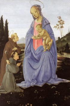 菲利皮諾 利比 Madonna with Child St Anthony of Padua and a Friar